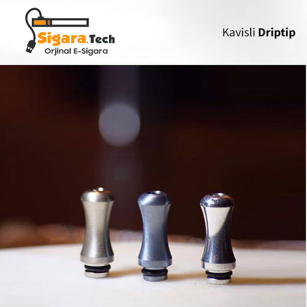 Kavisli Yuvarlak Çelik Drip Tip