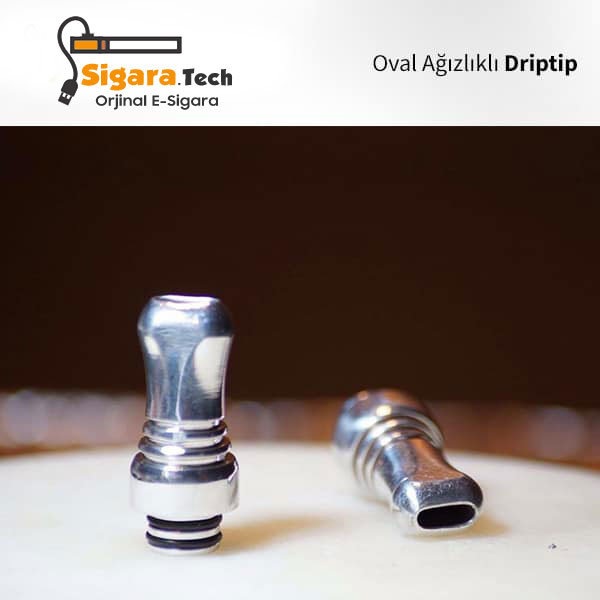 Yassı Ağızlıklı Oval Çelik Drip Tip