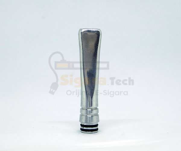 Yassı Ağızlıklı Uzun Çelik Drip Tip