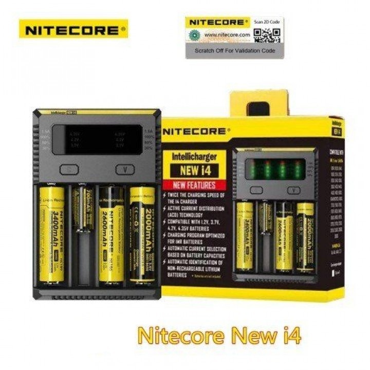 Nitecore New i4 Intellicharger Li-ion 4'lü Pil Şarj Cihazı
