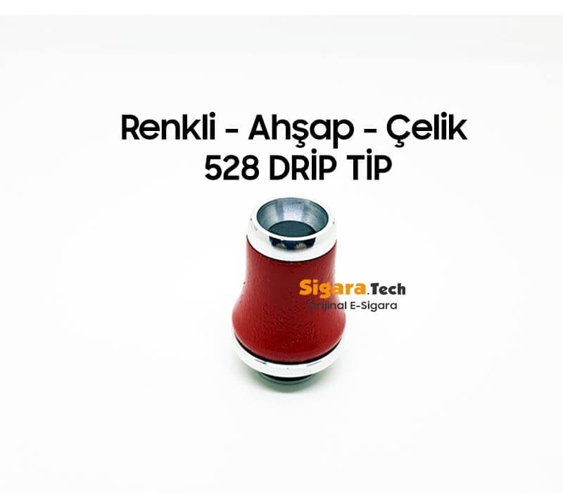Renkli Ahşap Çelik 528 Drip Tip - Görsel 4