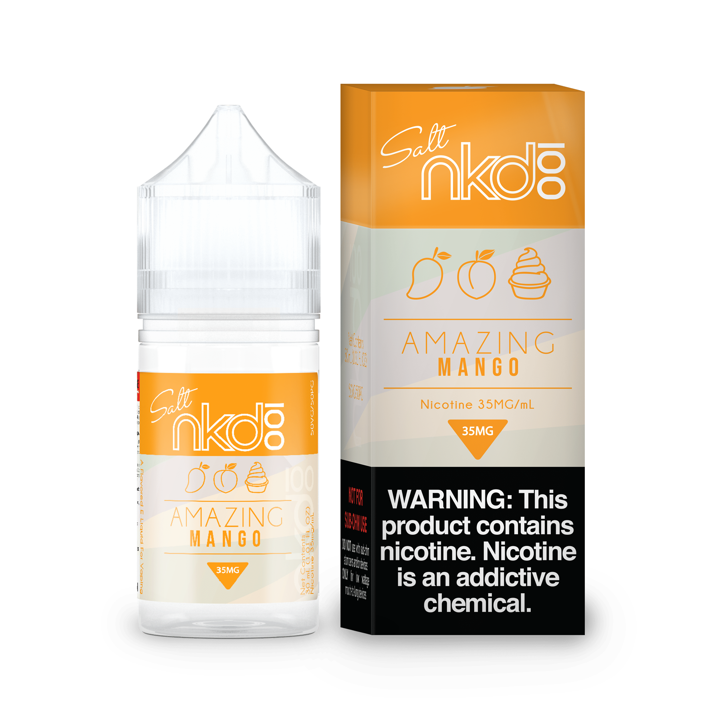 NAKED 100 SALT LİKİT AMAZING MANGO 30 ML - Görsel 3